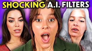 Girls & Guys React To A.I Camera Filters (Bold Glamour, Old Age, Bella Hadid Filter)