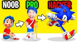 NOOB vs PRO vs HACKER In GET WELL RUN!? (ALL LEVELS!)