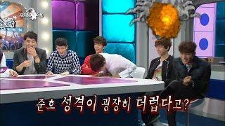 【TVPP】 Junho(2PM) - Junho is grumpy?, 준호(2PM) - 성격 더럽다는 소문 사실? @Radio Star