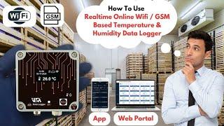 Realtime Online Temperature & Humidity Wifi and GSM Based Data Loggers