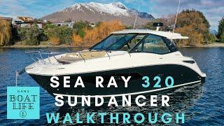 2022 Sea Ray 320 Sundancer - WALKTHROUGH and HOW TO PARK your NEW boat DEMO with Dan Jones