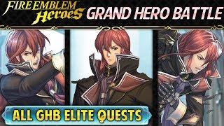 Fire Emblem Heroes - Grand Hero Battle: Michalis INFERNAL All GHB Elite Quests w/F2P & Common Units!