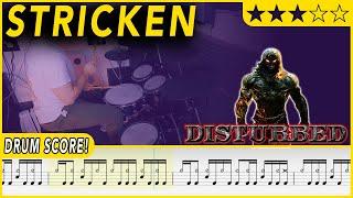 Stricken - Distrurbed | DRUM SCORE Sheet Music Play-Along | DRUMSCRIBE