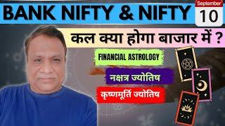 Nifty, Bank Nifty  Prediction by Financial Astrology, technical/data, news for date- 10- Sept- 2024