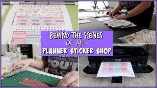 BEHIND THE SCENES OF AN ETSY STICKER SHOP | DAY IN THE LIFE OF A STICKER SHOP OWNER