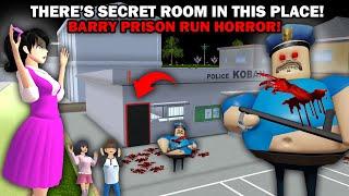 THERE'S ZOMBIE POLICE BARRY'S PRISON RUN HORROR SECRET ROOM IN THIS PLACE || SAKURA SCHOOL SIMULATOR