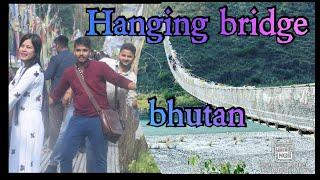 Hanging bridge Bhutan PUNAKHA SUSPENSION BRIDGE