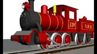 Animated 3D Steam Train test