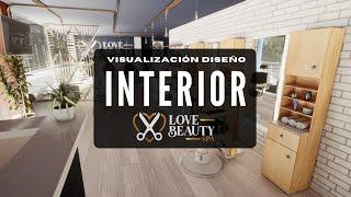 Visualización para DISEÑO INTERIOR - Love Beauty SPA