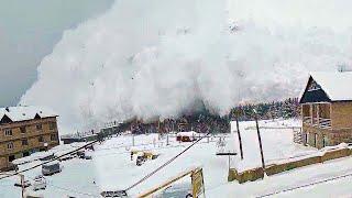 5 EXTREME Avalanche Caught On Camera