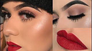 Soft Eyeshadow With a Red Lip | Kayla Martinez