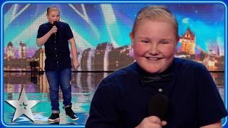 Comedian George Kavanagh's very PUN-NY act | Unforgettable Audition | Britain's Got Talent