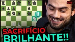 Fiz um sacrifício brilhante na abertura Inglesa, veja o que aconteceu! SpeedRun Xadrez Online #ep46