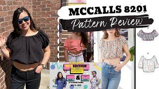 MCCALLS PATTERN REVIEW #8201, SEWING A CROP TOP, SUMMER SEWING PATTERN, 90'S INSPIRED W/ROCHELLE