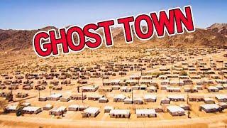 ABANDONED gigantic GHOST TOWN in the California Desert (bloody hospital found)