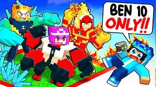 LOCKED ON A BEN 10 ONLY ONE BLOCK in Minecraft!