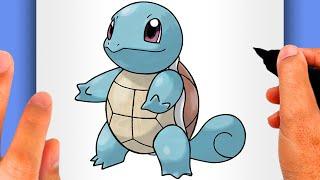 HOW TO DRAW SQUIRTLE - How to Draw Pokémon Nº 0007 (EASY POKÉMON DRAWING) - Squirtle Drawing