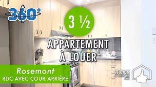 Appartement à louer / Visite virtuelle/ Apartment Tour / Rosemont 3 1/2 (BonsLocataires.com)