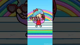 Rainbow Color hair tocaboca #tocaboca #tocalifeworld #game #baothuongtv #shorts