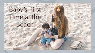 HER FIRST TIME AT THE BEACH, SWEET REACTION | Weekly Vlog First Time Mom