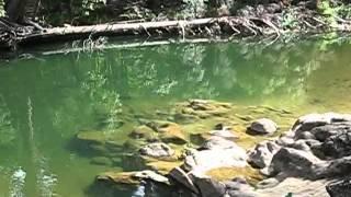 Camp Irene hiking across North Fork Molkelumne River