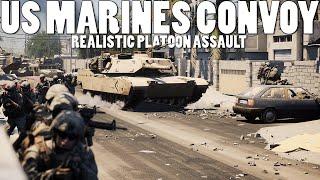 REALISTIC US MARINES COMBAT PATROL IN FALLUJAH  - Squad Full Round Gameplay