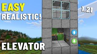 NEW Realistic Elevator in Minecraft Bedrock 1.21 Tutorial
