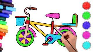 Drawing a Bicycle  and More Fun Vehicles for Kids and Toddlers | Hooplakidz How To