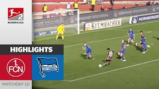 Hayashi Scores the Winner | 1. FC Nürnberg - Hertha BSC 3-1 | All Goals | Matchday 10  Bundesliga 2