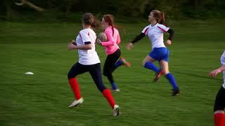 Girls playing rugby - we are girls in sport