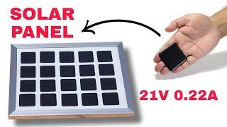 Small solar cells make big solar panel at home