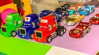 Disney Pixar Cars Lightning Mcqueen, Dinoco, Mater, Hudson, Axlerod, Finn, Frank, Guido, Mack, Shu