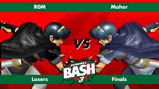 Gourmet Bash #3 - R0M (Marth) vs Maher (Marth) - Melee Singles - Losers Finals