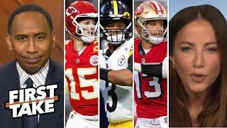 FIRST TAKE | Kay Adams gives the key to win NFL Week 12: Chiefs vs Panthers; Packers vs 49ers; more