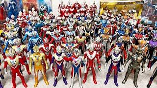 A large gathering of Ultraman!