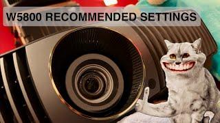 BenQ W5800 Recommended Settings SDR and HDR Tutorial