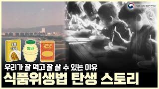 대한민국 식품 안전의 시작! 식품위생법 탄생 스토리