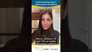 Type 2 inflammation affects up to 70%  of adults with severe asthma!  #asthma #type2inflammation
