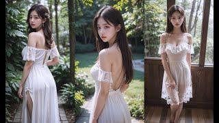 [4k AI 룩북] 미스틱한 숲에 혼자 사는 여인/a woman who lives alone in a mysterious forest LOOKBOOK