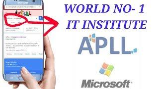 WORLD NO-1 it institute ***APLL***