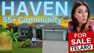 HAVEN Single Family Model Home in TELARO 55+ Community, Port St Lucie FLORIDA NEW HOME CONSTRUCTION