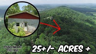 25 Acres Land For Sale, Mountain Views, Block Home & More in Alabama