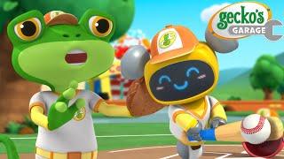 Garage Baseball Series Showdown  | Gecko's Garage | Cars & Truck Videos for Kids