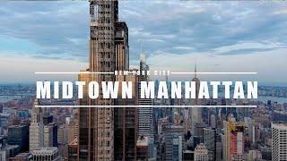 Drone Midtown Manhattan