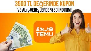 TEMU İNDİRİM KODU 3500 TL +%30 İNDİRİM | #temu #turkey