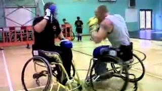 Wheelchair boxing with H.K.A