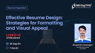 Resume Building | 26th September | 360DigiTMG