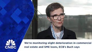 We're monitoring slight deterioration in commercial real estate and SME loans, ECB's Buch says