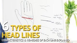 Palmistry - The 6 Types of HEAD Lines Explained (Broken/Straight/Tiny/Chained/Branched/Bending)