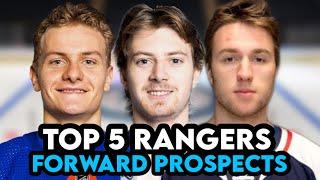 Top 5 New York Rangers Forward Prospects! Pre 2023 NHL Draft